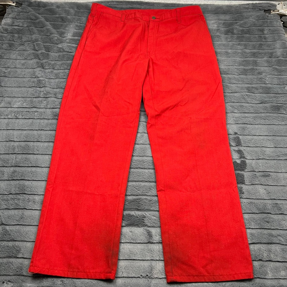 Workrite FR Red Nomex Kevlar Flame Resistant Work Pants 40x30 Arc Rating 6.0